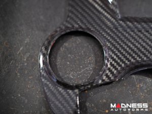  Alfa Romeo Giulia Shift Gate & Stereo Control Trim - Carbon Fiber - Pre '20 - Feroce Carbon